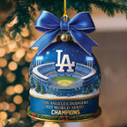 Los Angeles Dodgers 2025 World Series Champions Custom Shape 2-sided Acrylic Ornament – MAITM13984