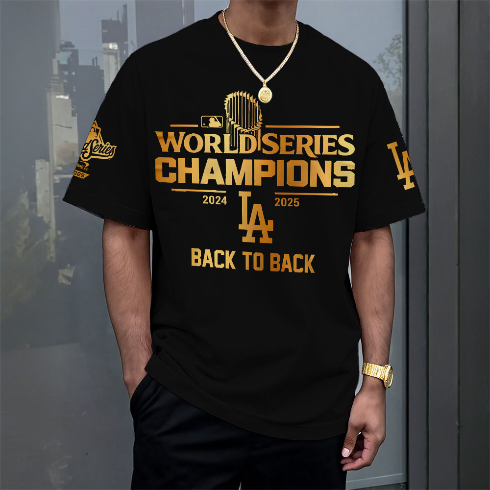 Los Angeles Dodgers 2025 World Series Champions 3D Apparel – MAITM13657