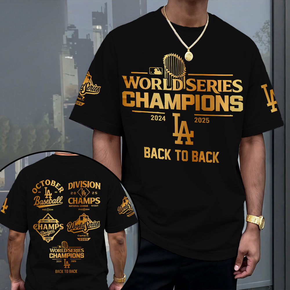 Los Angeles Dodgers 2025 World Series Champions 3D Apparel – MAITM13657