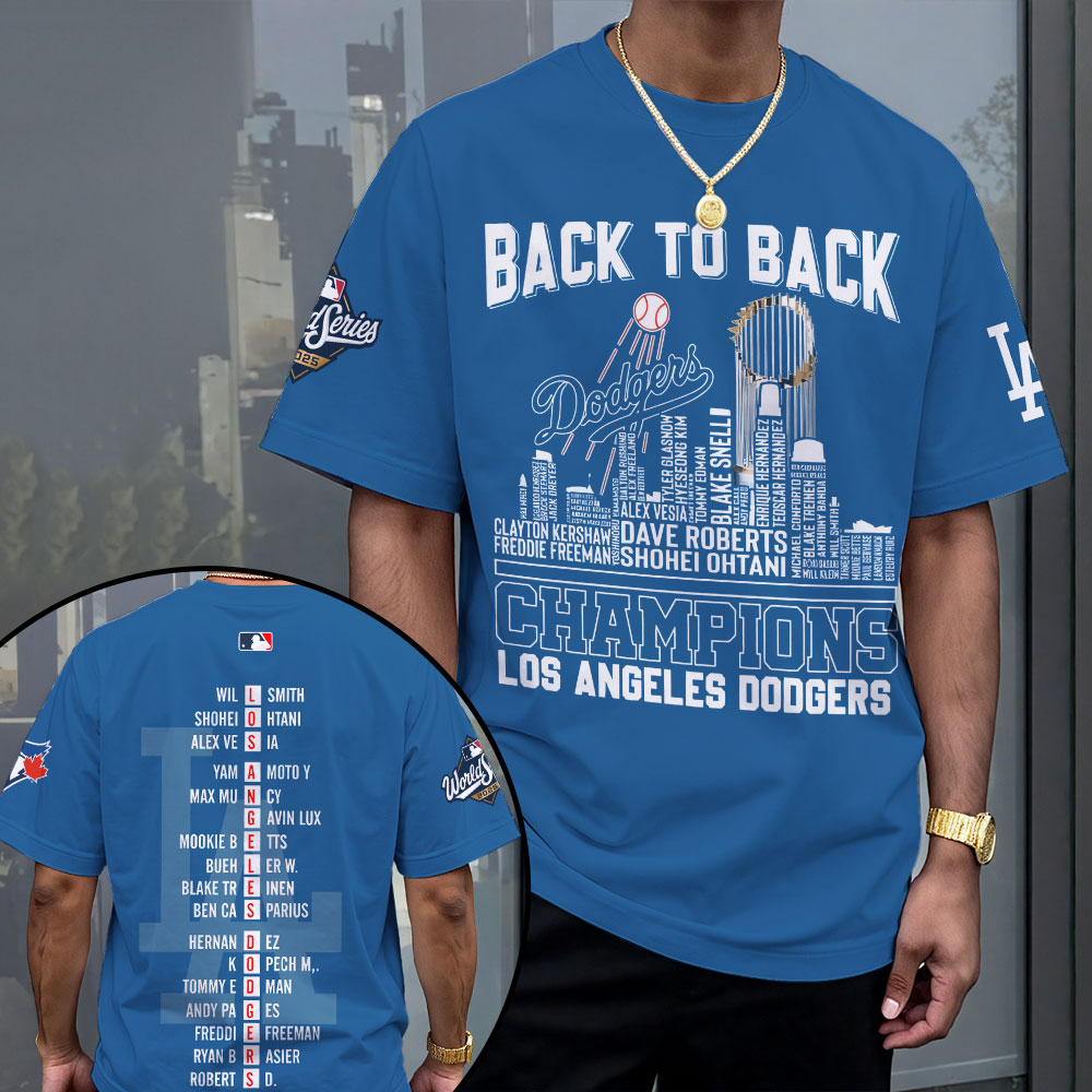 Los Angeles Dodgers 2025 World Series Champions 3D Apparel – MAITM13668