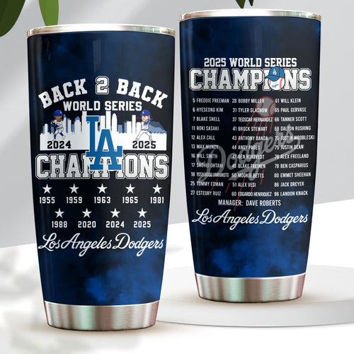 Los Angeles Dodgers 2025 World Series Champions Tumbler Cup – HOATT14370