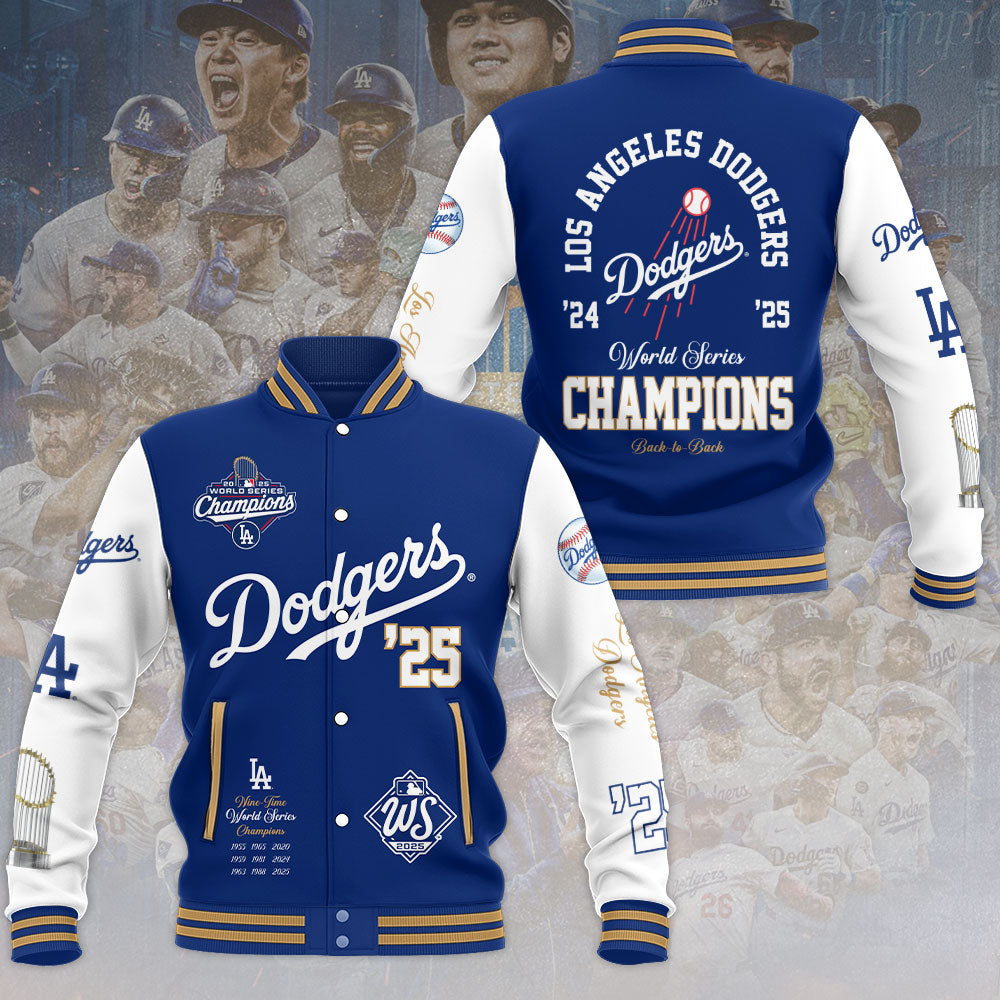 Los Angeles Dodgers 2025 World Series Champions Varsity Jacket – HOATT14257