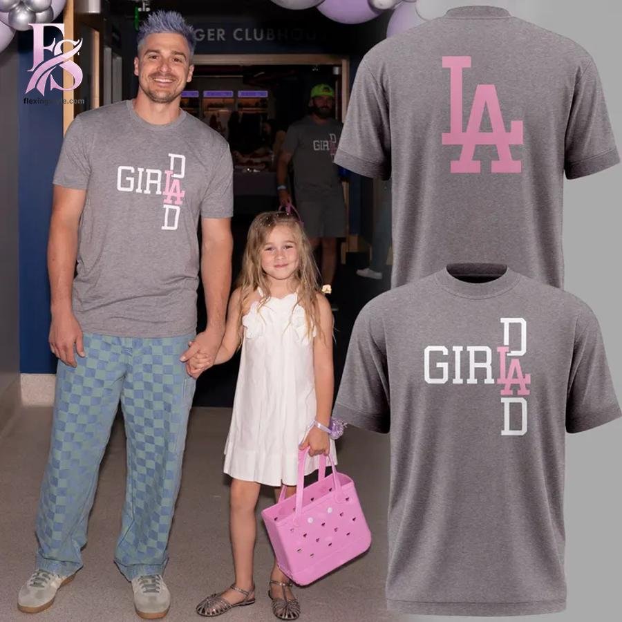 Los Angeles Dodgers Girl Dad T-Shirt