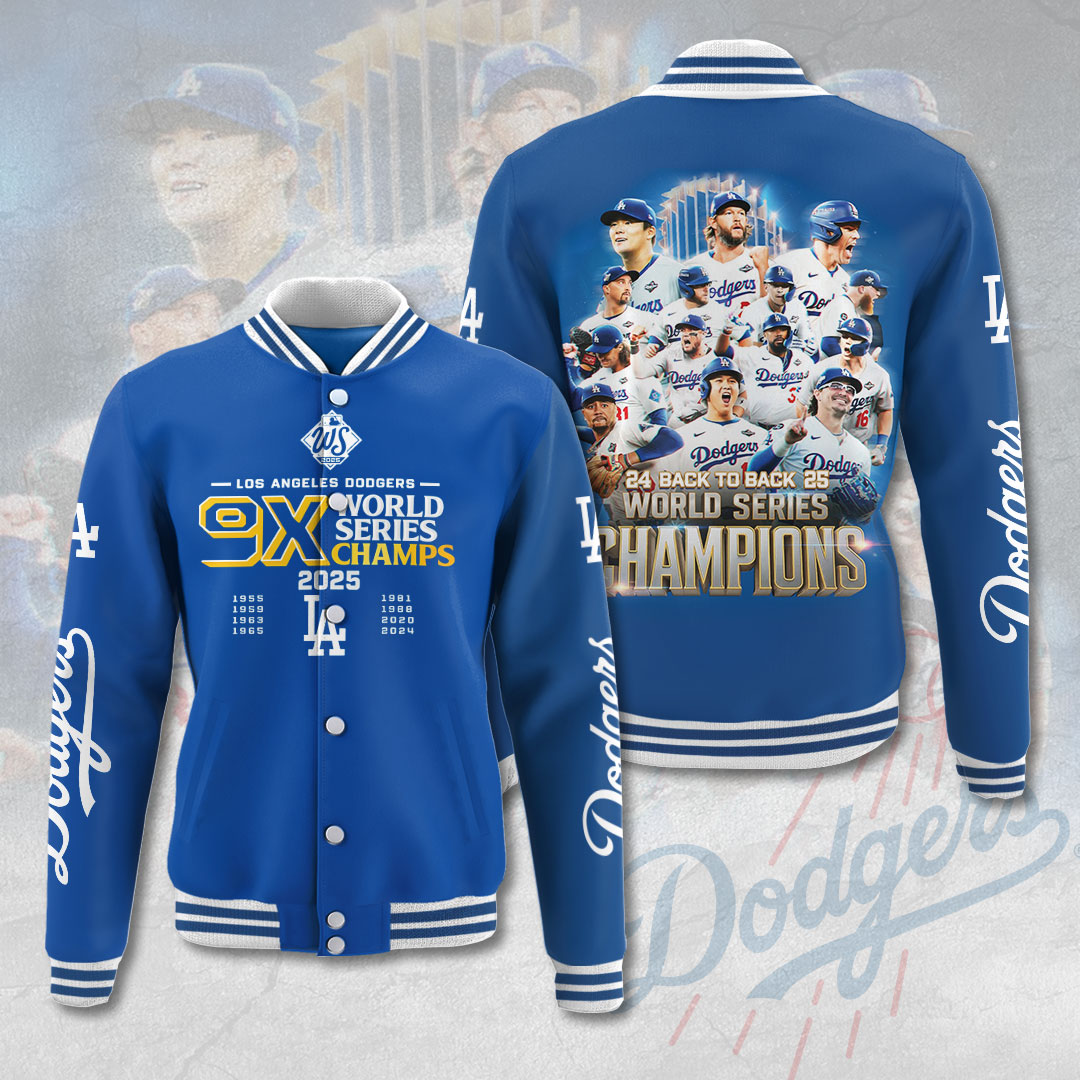 Los Angeles Dodgers 3D Varsity Jacket – GNENEW745