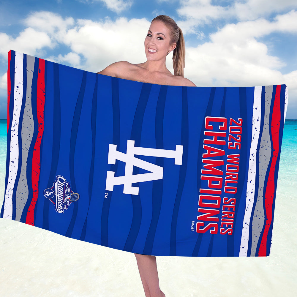 Los Angeles Dodgers World Series 2025 Rectangle Beach Towel – TANTN18062