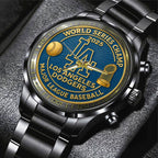 Los Angeles Dodgers World Series 2025 Black Stainless Steel Watch – TANTN18189