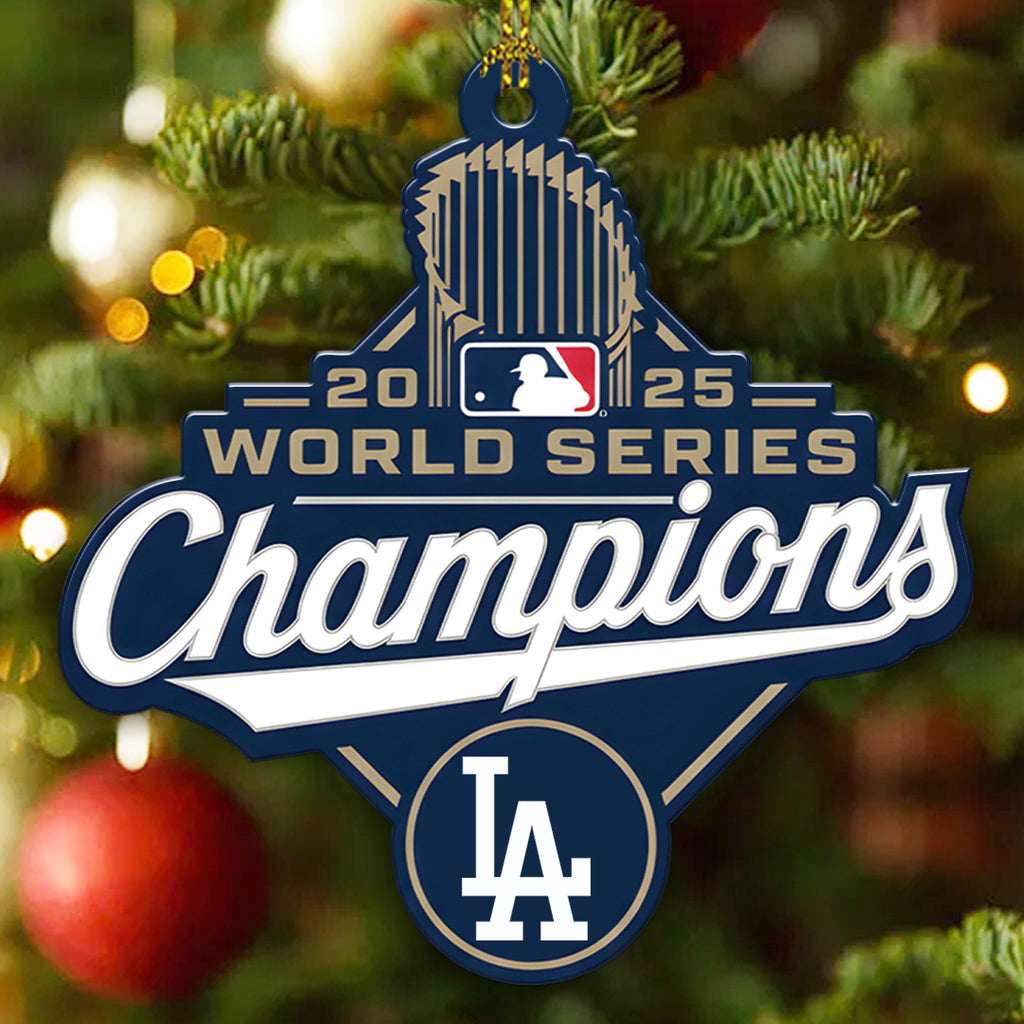 Los Angeles Dodgers World Series 2025 Custom Shape 2-sided Acrylic Ornament – TANTN18055