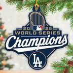 Los Angeles Dodgers World Series 2025 Custom Shape 2-sided Acrylic Ornament – TANTN18055