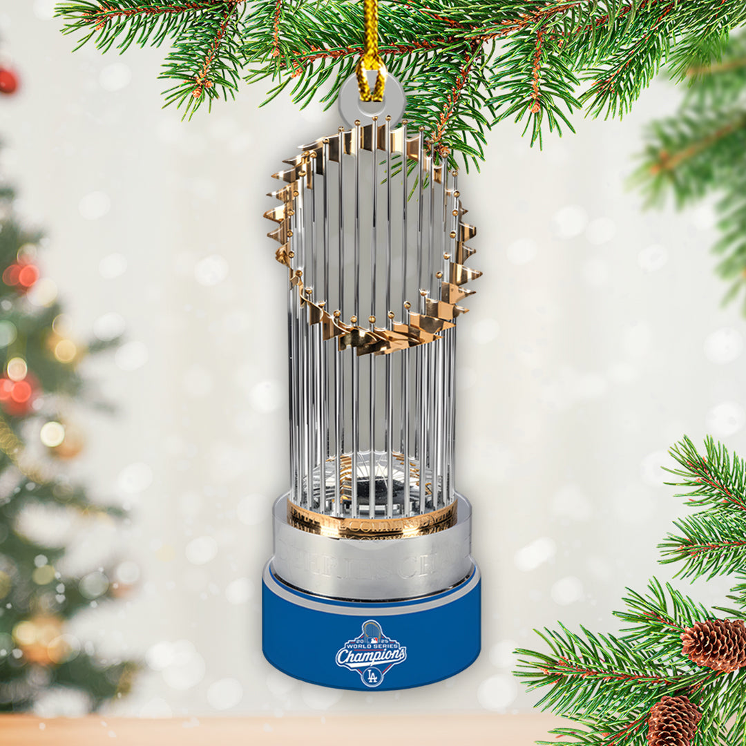 Los Angeles Dodgers World Series 2025 Custom Shape 2-sided Acrylic Ornament – TANTN18143