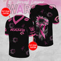 Personalized Los Angeles Rams x Breast Cancer Awareness 3D Football Jersey – MAITM12853