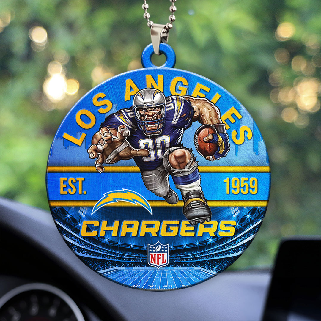 Los Angeles Chargers Custom shape 2-sided Acrylic Car Ornament – HOATT12913