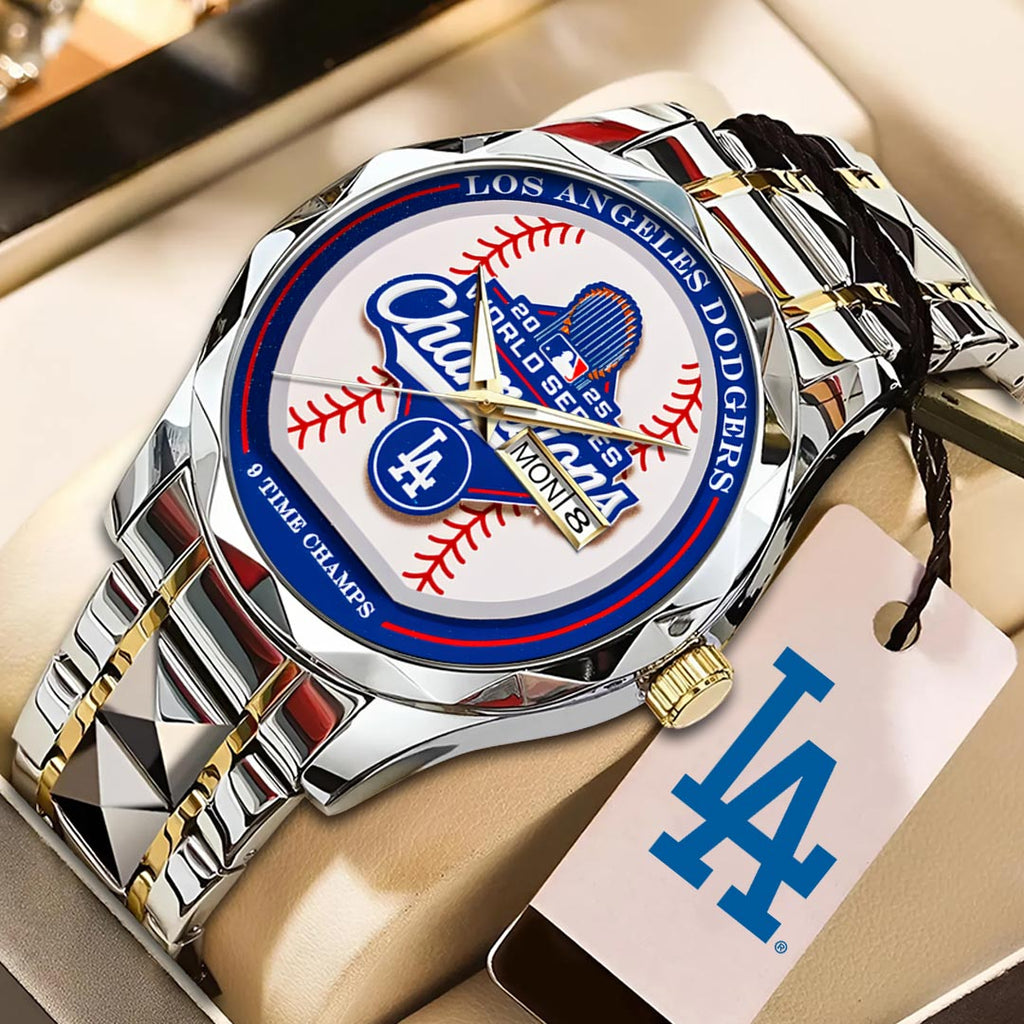 Los Angeles Dodgers 2025 World Series Champions Alloy Luxury Quartz Watch – HOATT14320