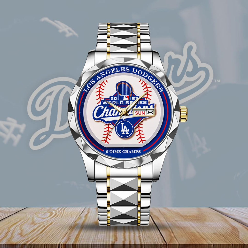 Los Angeles Dodgers 2025 World Series Champions Alloy Luxury Quartz Watch – HOATT14320