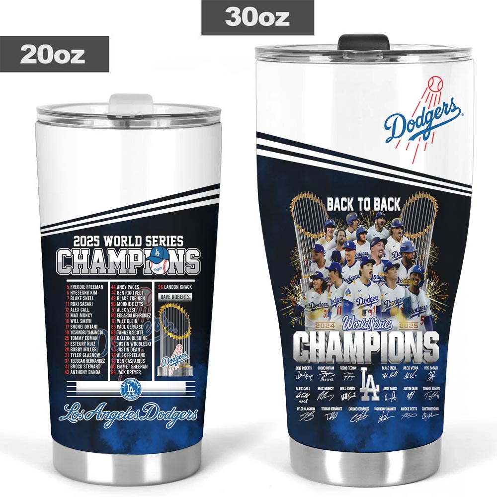 Los Angeles Dodgers 2025 World Series Champions Tumbler Cup – HOATT14781