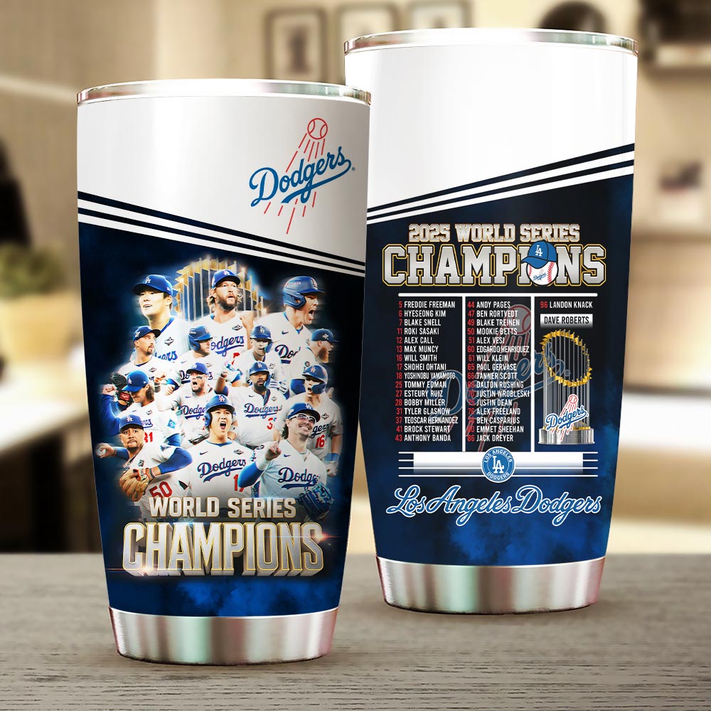 Los Angeles Dodgers 2025 World Series Champions Tumbler Cup – HOATT14782