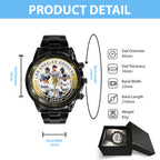 Los Angeles Dodgers World Series 2025 Black Stainless Steel Watch – TANTN18368