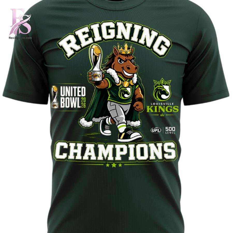 Louisville Kings United Bowl Champions 2026 Reigning Champions T-Shirt
