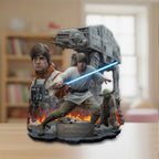 Luke Skywalker 50th Anniversary Custom Shape Acrylic Plaque – TANTN22887