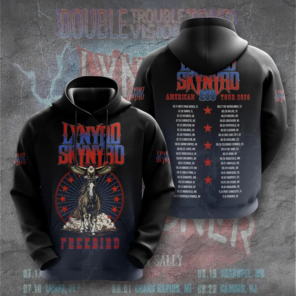 Lynyrd Skynyrd Tour 2026 3D Apparel – GNE8277
