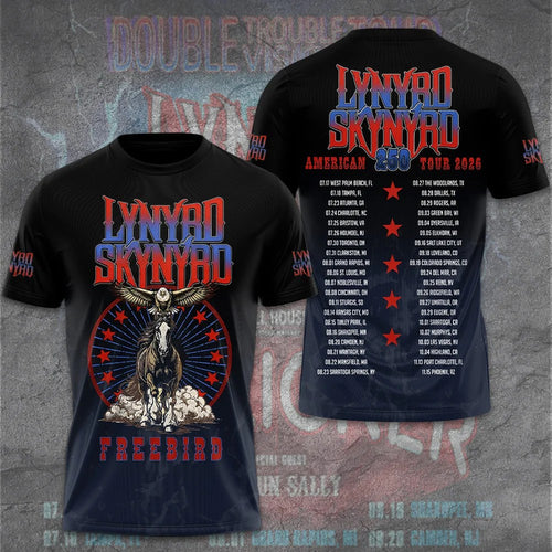 Lynyrd Skynyrd Tour 2026 3D Apparel – GNE8277