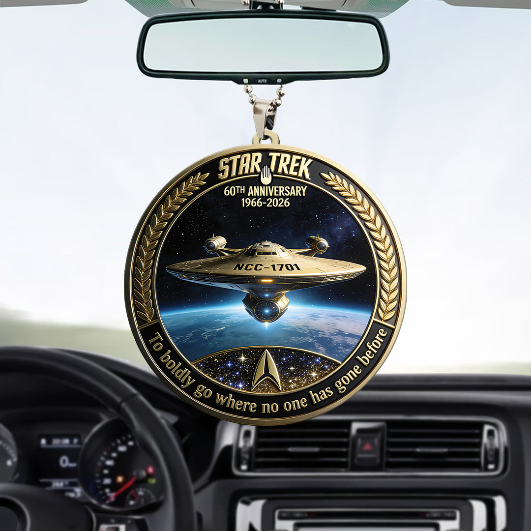 Star Trek 60th Anniversary Custom shape 2-sided Acrylic Car Ornament – MAITM14742