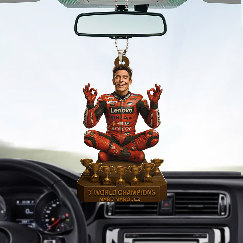 Marc Márquez Custom Shape 1-sided Acrylic Car Ornament – TMTHU1261
