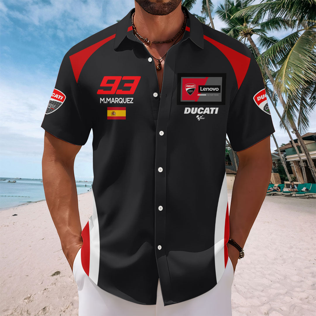 Marc Márquez Short Sleeve Button-Down Shirt – TMTHU1594