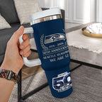 Personalized Seattle Seahawks 50th Anniversary 40oz Tumbler – MAITM14471