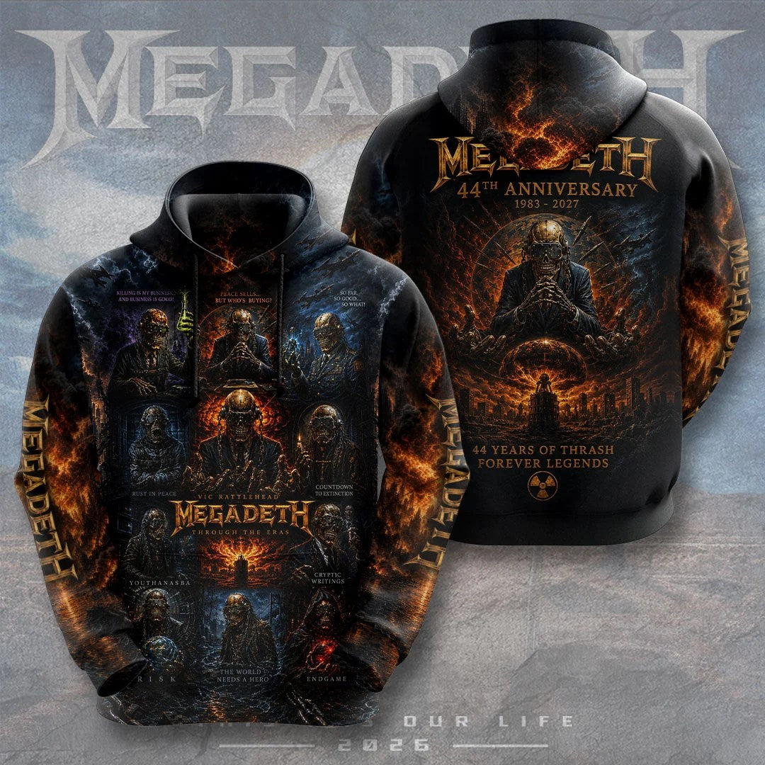 Megadeth 3D Apparel – TMTHU9027