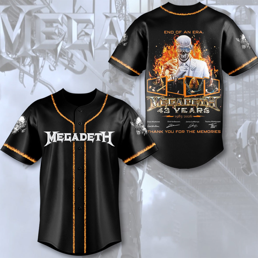 Megadeth Baseball Jersey – TMTHU409