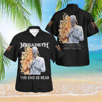 Megadeth 3D Hawaiian Apparel – TMTHU384
