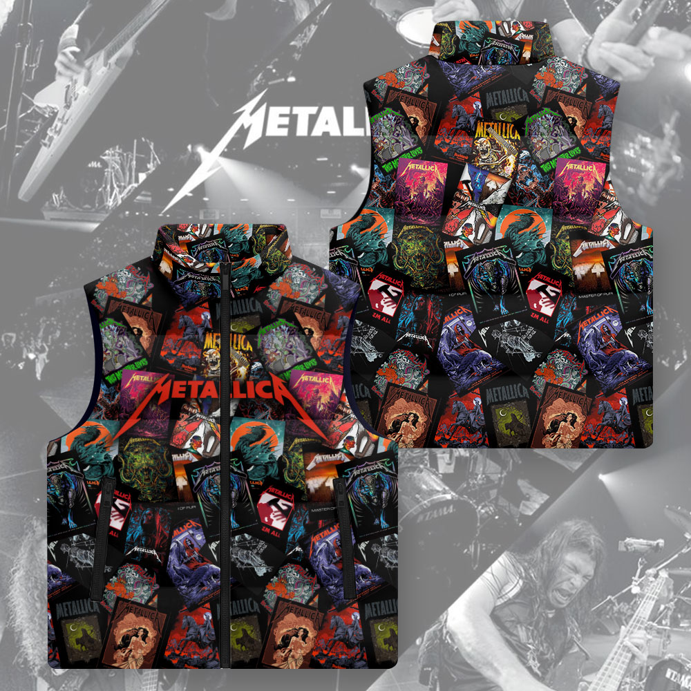 Metallica 3D Sleeveless Down Jacket – TMTHU2995