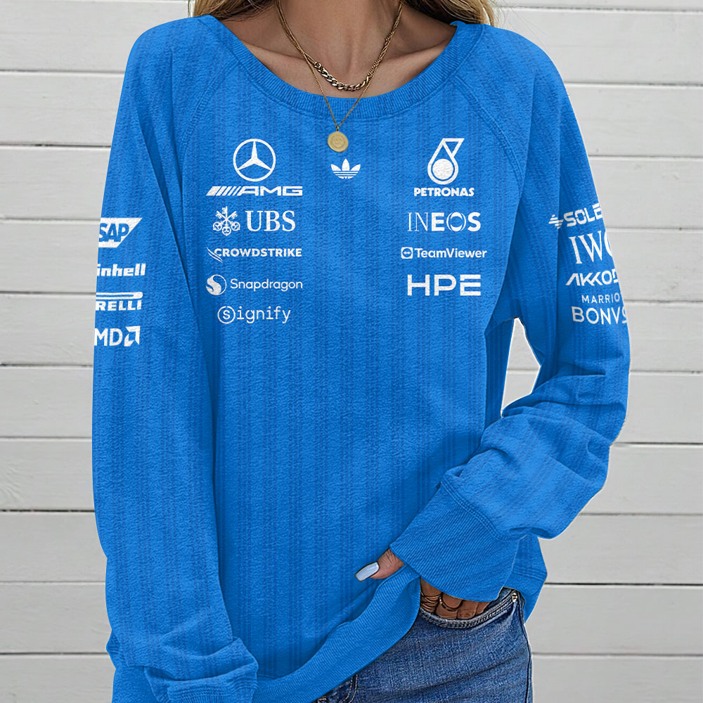 Mercedes AMG Petronas F1 Team Round Neck Raglan Sleeve Sweatshirt – TANTN23771