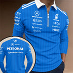 Mercedes AMG Petronas F1 Team Zip Polo Shirt – TANTN23747