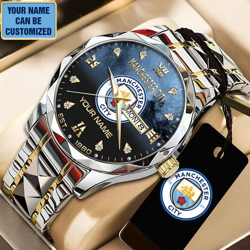 Personalized Manchester City Alloy Luxury Quartz Watch – TANTN22734