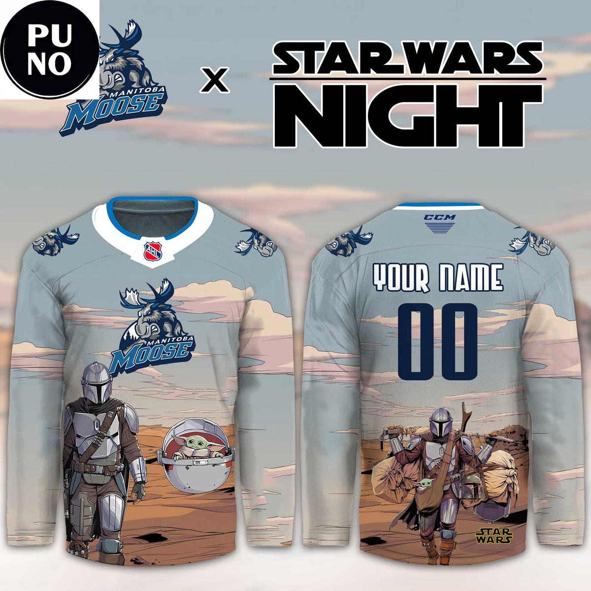 Manitoba Moose x Star Wars Night 2026 Personalized Hockey Jersey