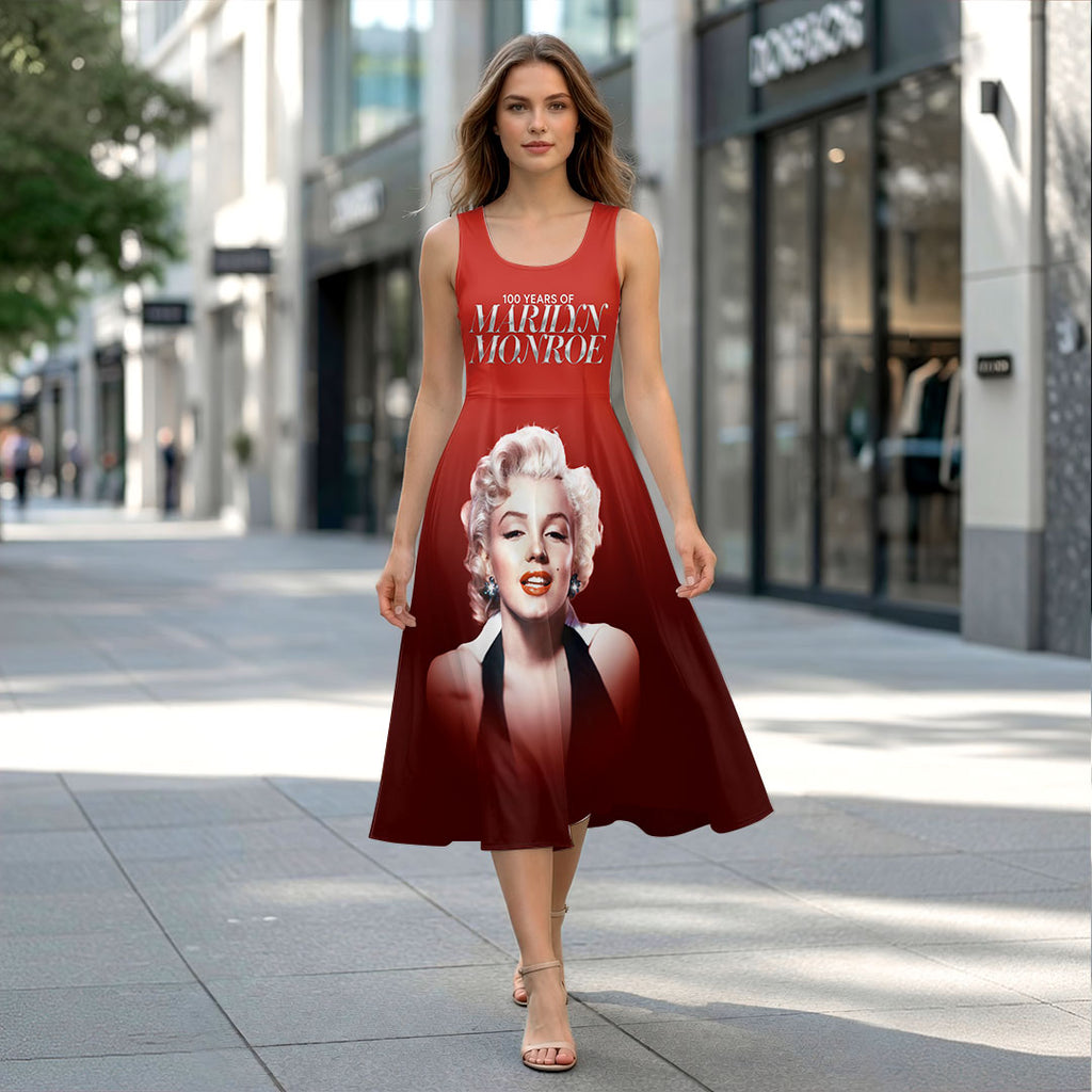 Marilyn Monroe 100th Anniversary Sleeveless Knee-Length Dress – HOATT19740