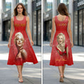 Marilyn Monroe 100th Anniversary Sleeveless Knee-Length Dress – HOATT19887