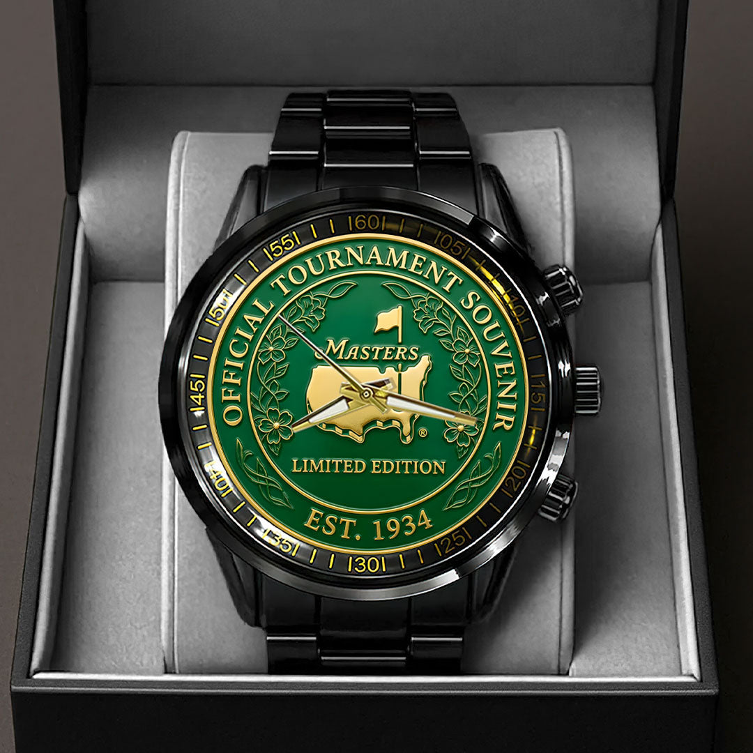 Masters Tournament Black Stainless Steel Watch – HOATT17304