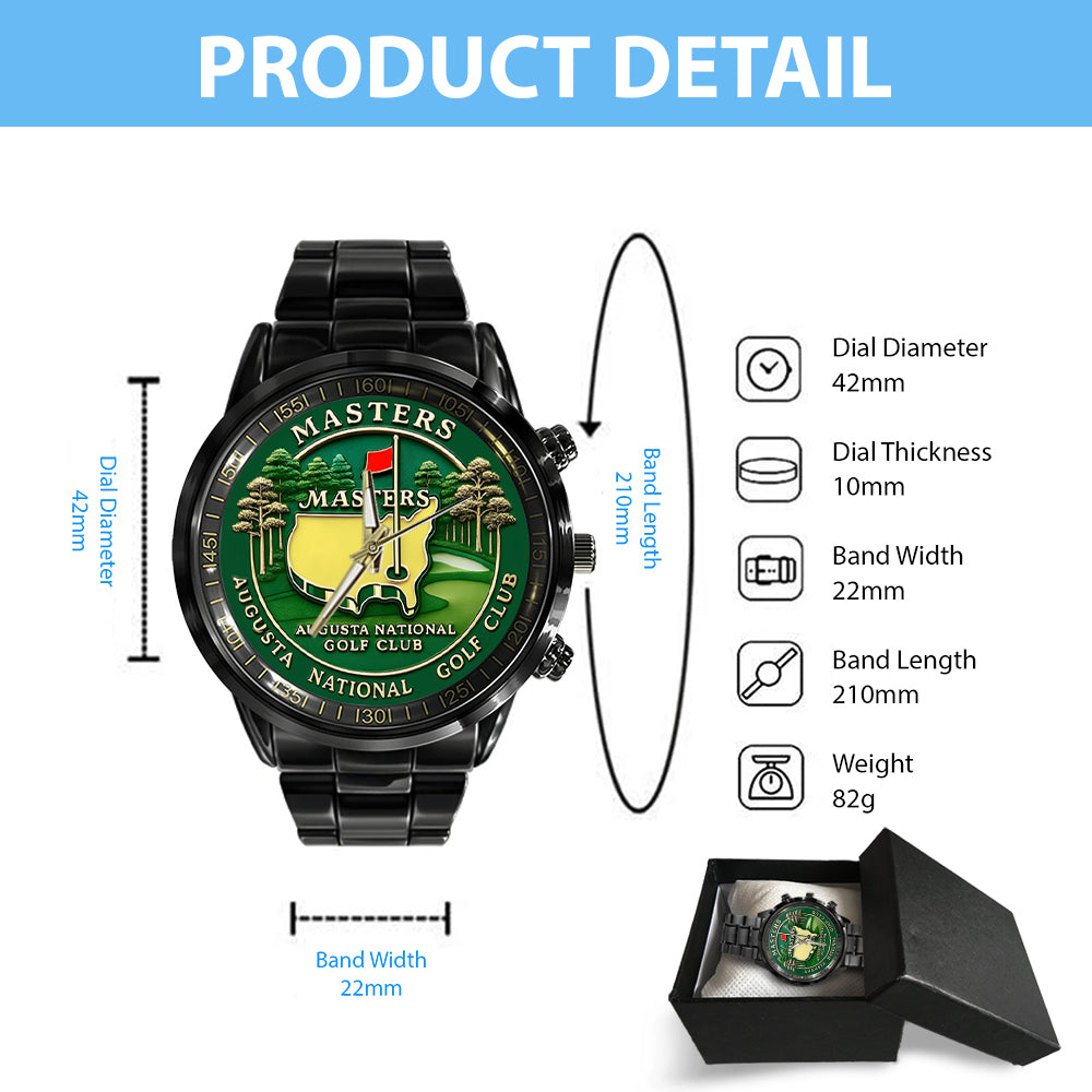 Masters Tournament Black Stainless Steel Watch – MAITM 10741