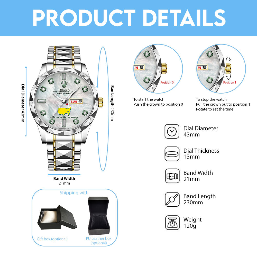 Masters Tournament x Rolex Alloy Luxury Quartz Watch – TMTHU5028