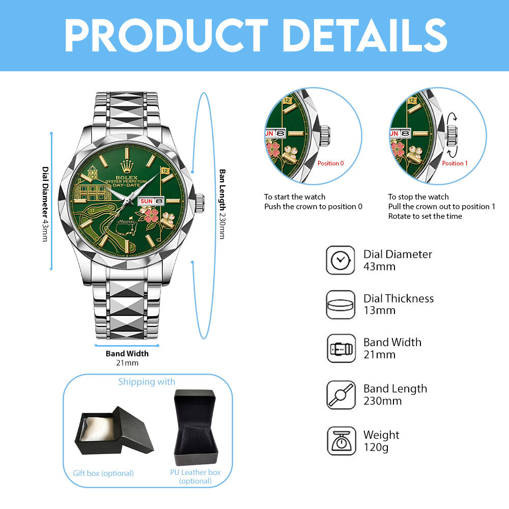 Masters Tournament x Rolex Alloy Luxury Quartz Watch – TMTHU5321