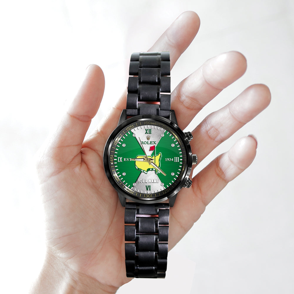 Personalized Masters Tournament x Rolex Black Stainless Steel Watch – MAITM 10535