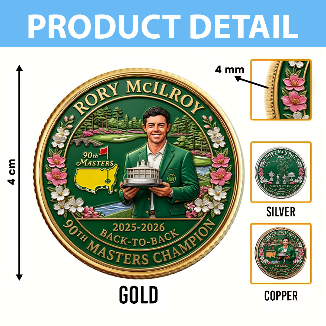 Masters Tournament x Rory McIlroy 2026 Champion Commemorative Coin – HOATT17454