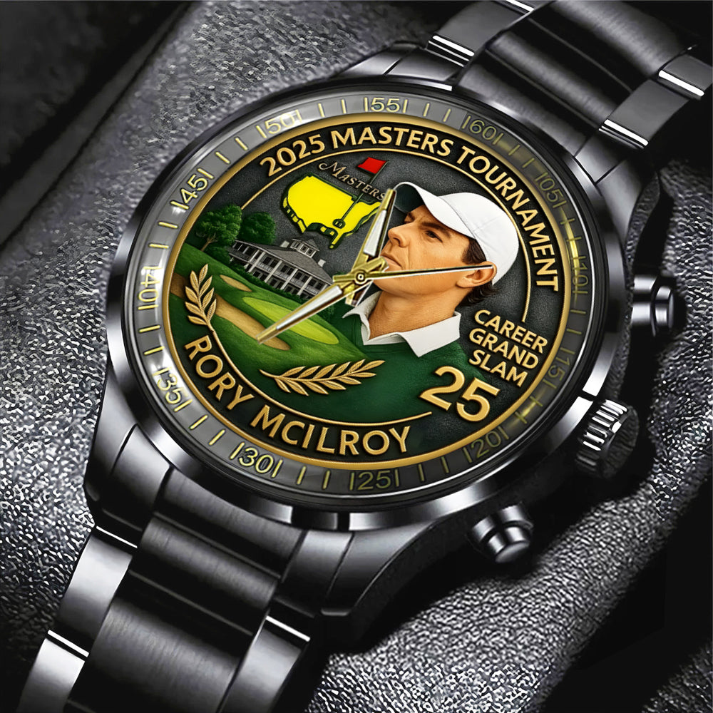 Masters Tournament x Rory McIlroy Black Stainless Steel Watch – MAITM 10740