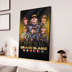 Red Bull Racing x Max Verstappen Rectangle Canvas With Inner Frame – GNE4475