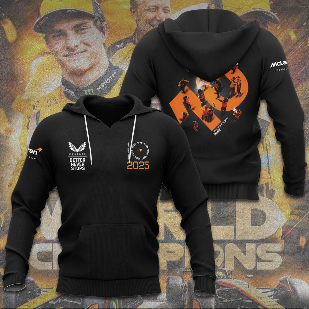 McLaren Formula 1 Team 2025 Constructors' 10 Times 3D Apparel – TANTN17243