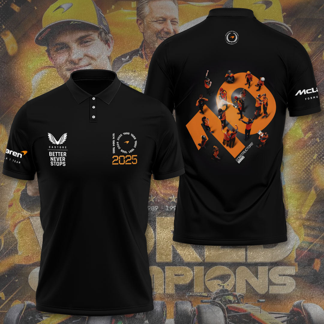 McLaren Formula 1 Team 2025 Constructors' 10 Times 3D Apparel – TANTN17243