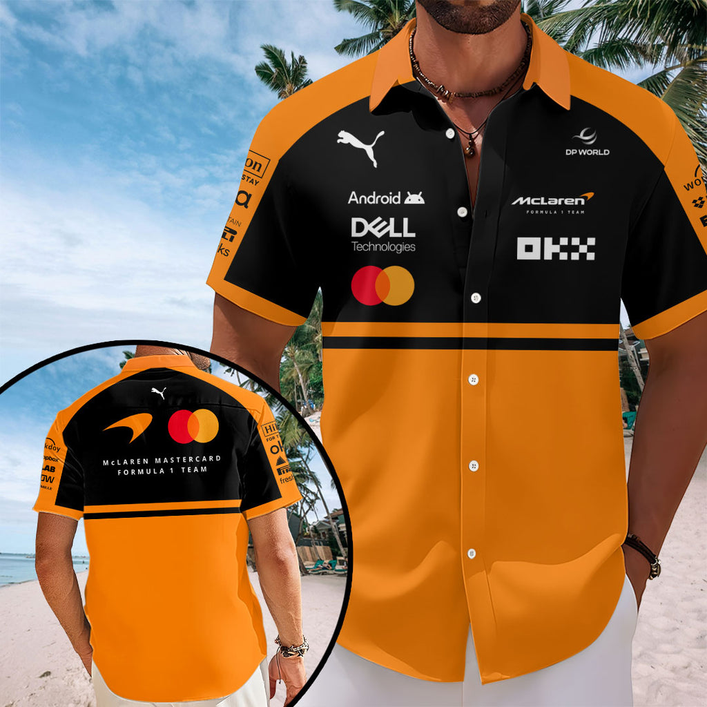 McLaren Formula One Team 2026 Short Sleeve Button-Down Shirt – TANTN20882