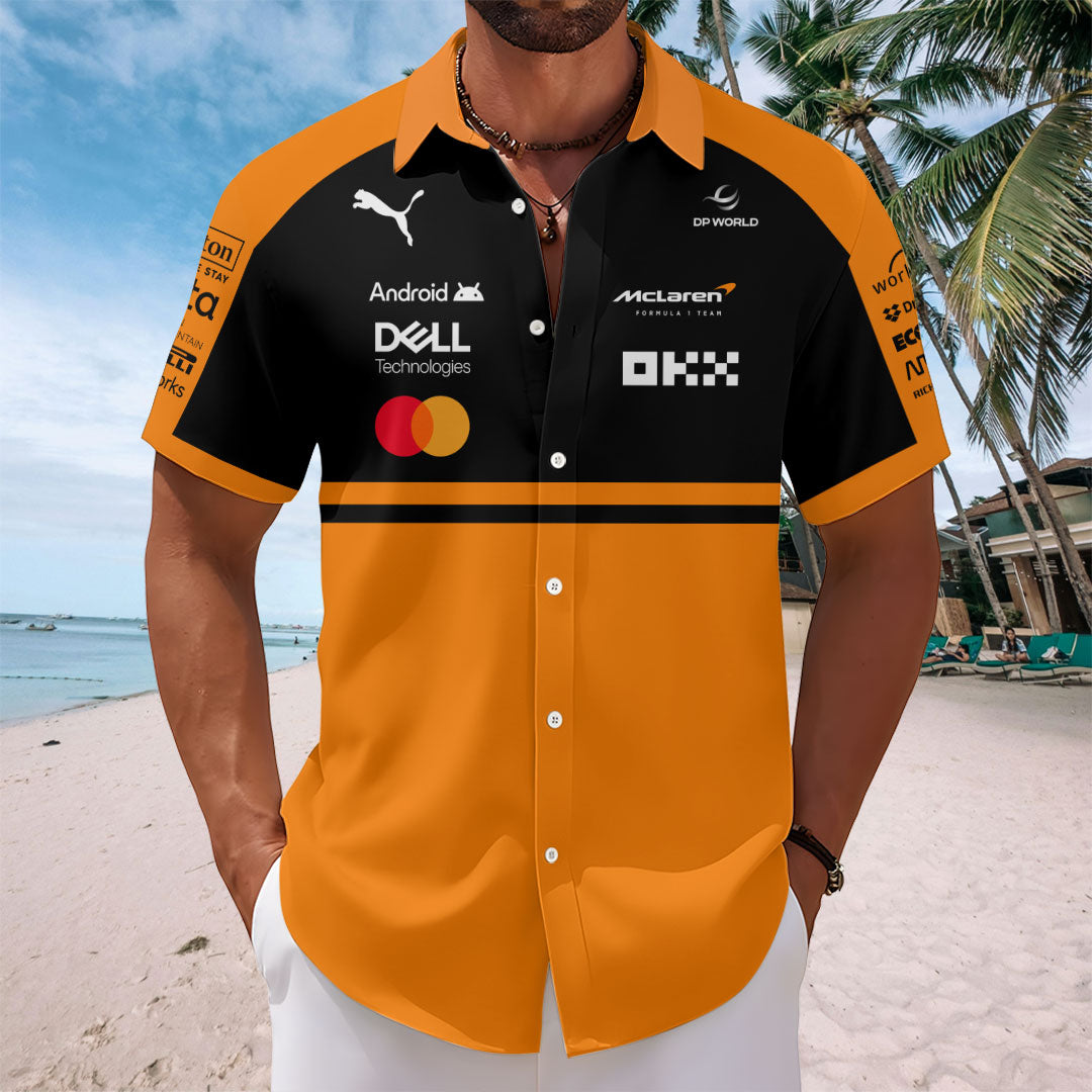 McLaren Formula One Team 2026 Short Sleeve Button-Down Shirt – TANTN20882